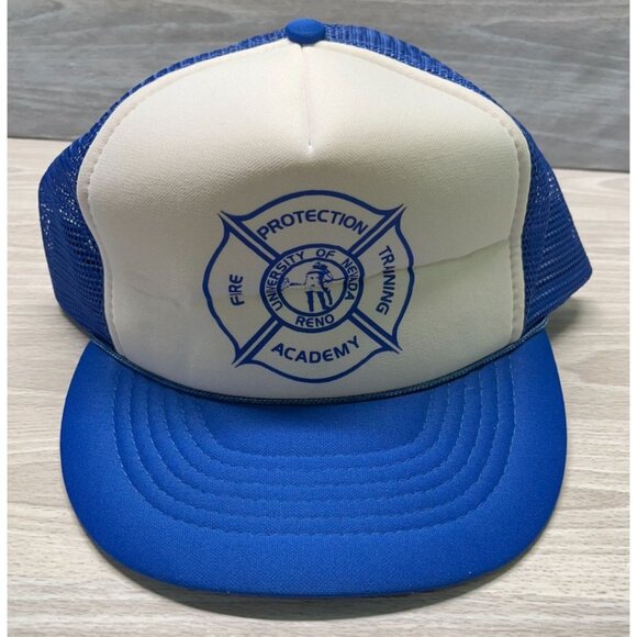 University Of Nevada Trucker Hat Fire Protection Training Academy Snapback Cap - Picture 11 of 12
